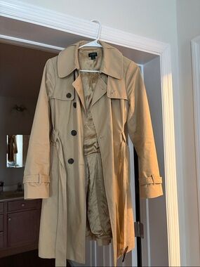 J. Crew Beige Trench Coat with Belt